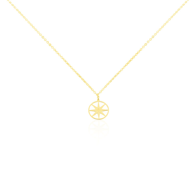 Collier Or Jaune Isaurie Rose Des Vents - Spannringe Damen | OROVIVO