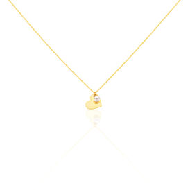 Damen Halskette Gold 375 Zuchtperle Herz - Herzketten Damen | OROVIVO