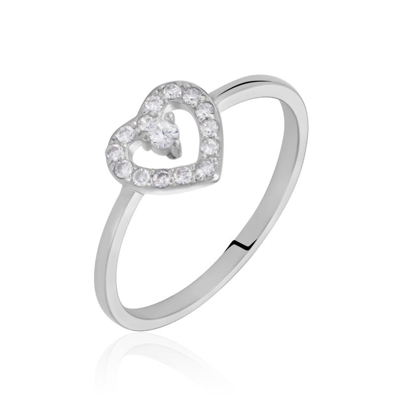 Bague Argent Rhodié Gautiere Oxydes De Zirconium - Spannringe Damen | OROVIVO