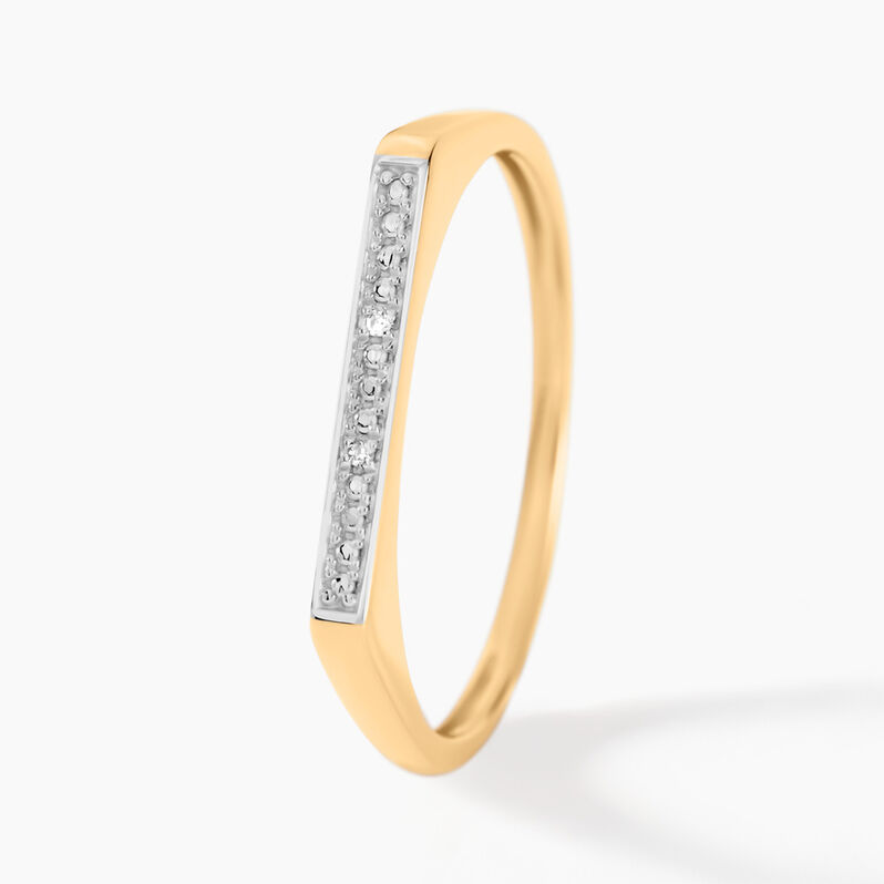 Bague Keaton Or Jaune Diamant - Spannringe Damen | OROVIVO