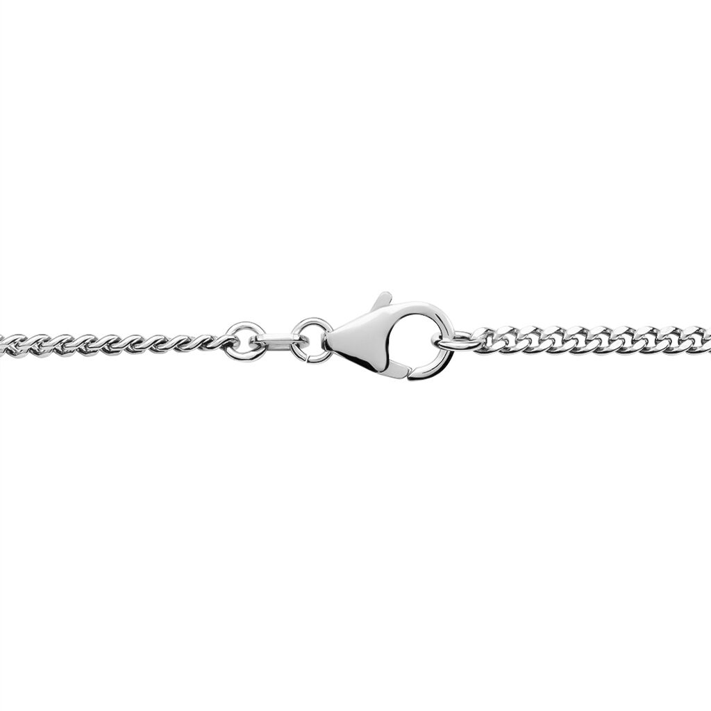 PANZER S Unisex Kette Silber Silber 925 B 2,4 mm