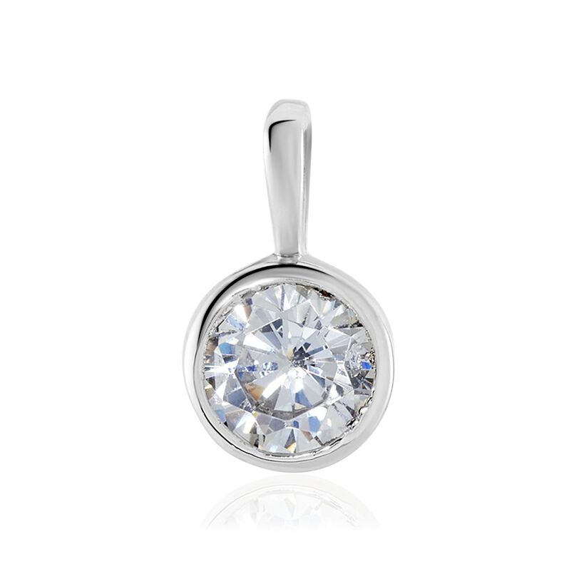 Damen Anh&auml;nger Silber 925 Zirkonia Wei&szlig; 0,3 ct - Schmuckanh&auml;nger Damen | OROVIVO