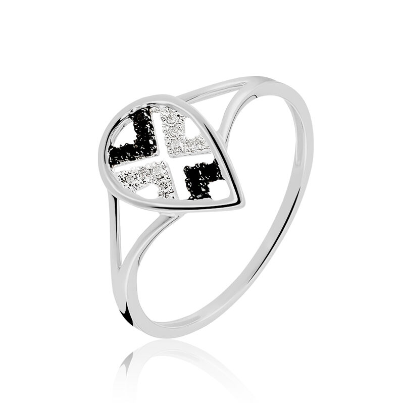 Bague Or Blanc Diamant - Spannringe Damen | OROVIVO