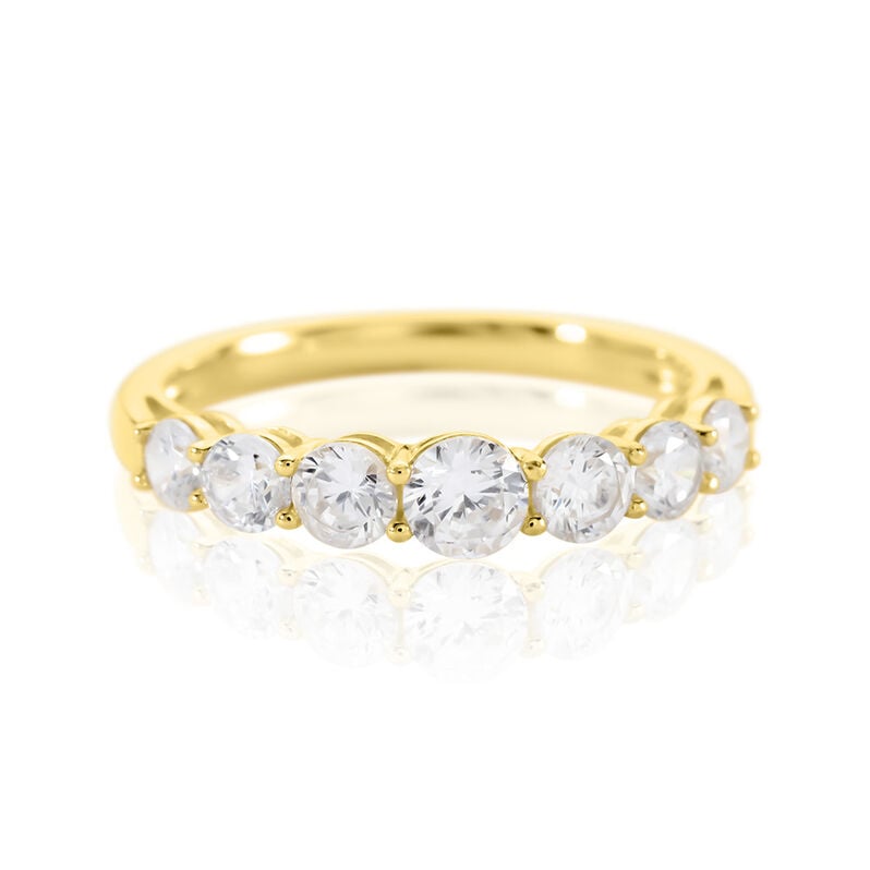 ALUREA Damen Ring Silber vergoldet 925 Zirkonia Wei&szlig; 0,400 ct - Verlobungsringe Damen | OROVIVO