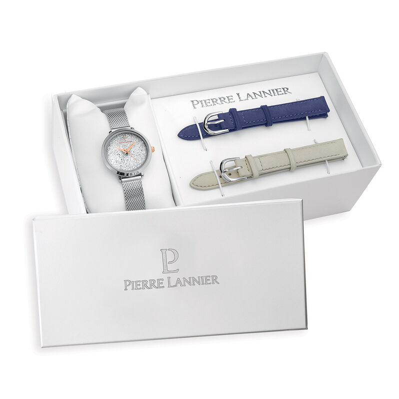 Coffret De Montre Pierre Lannier Coffret Cristal Blanc - Spannringe Damen | OROVIVO