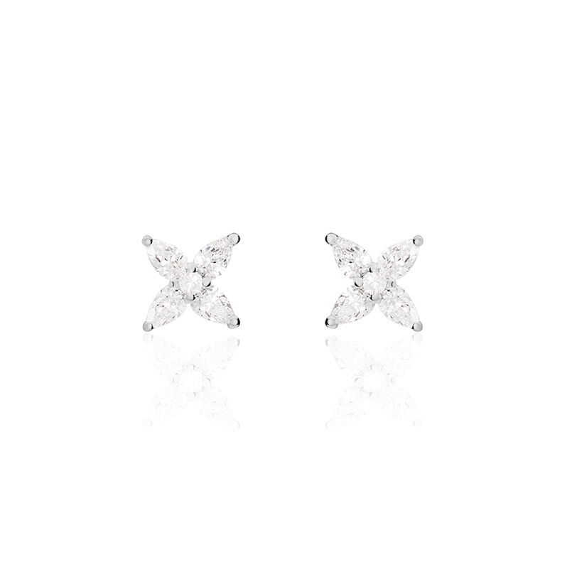 Boucles D'oreilles Or Weiss Julieta - Spannringe Damen | OROVIVO