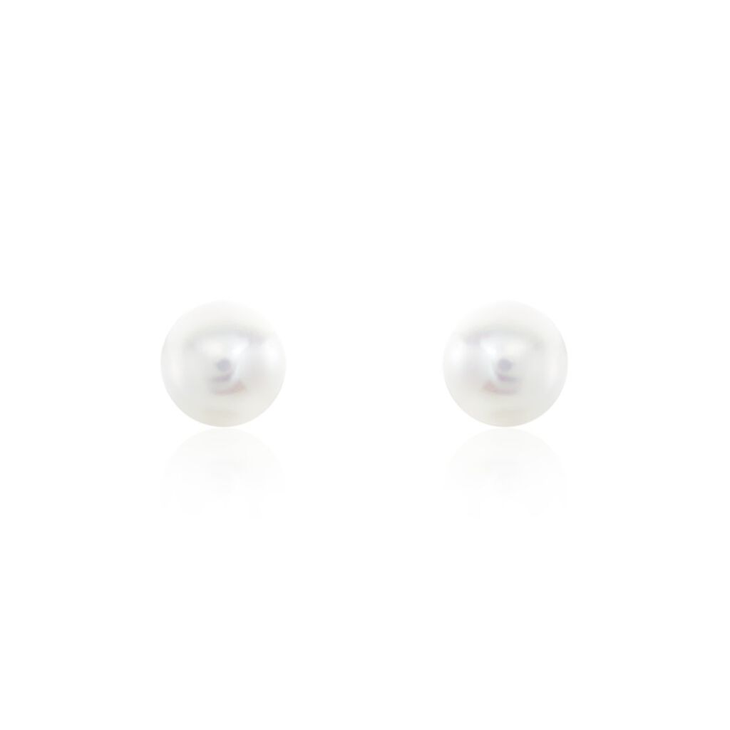 Damen Perlenohrringe Gold 585 Zuchperlen 8-8,5mm - Ohrstecker Damen | OROVIVO