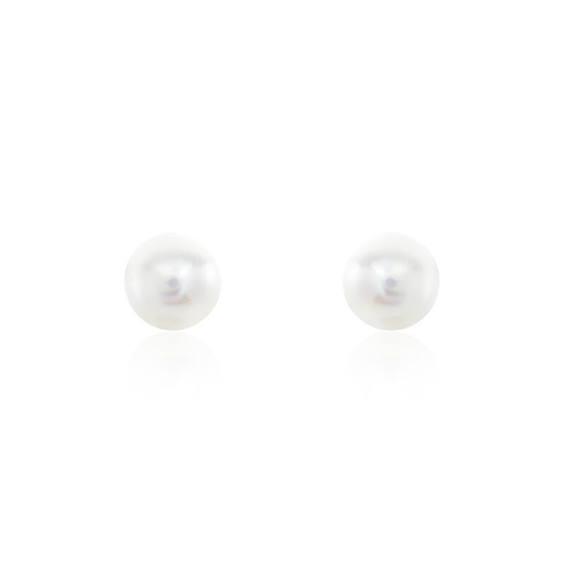 Damen Perlenohrringe Gold 585 Zuchperlen 8-8,5mm - Ohrstecker Damen | OROVIVO