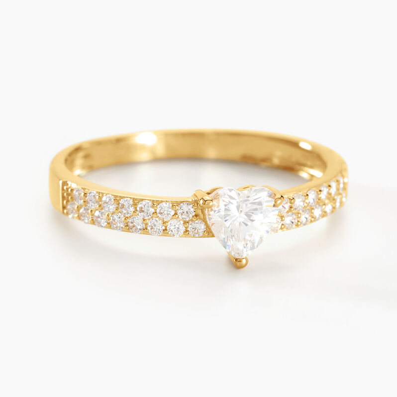 Bague Monelle Or Jaune Oxyde De Zirconium - Spannringe Damen | OROVIVO