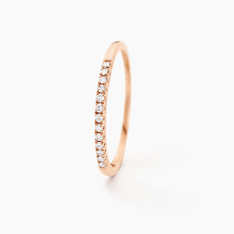 Alliance Pristina Or Rose Diamant - Spannringe Damen | OROVIVO