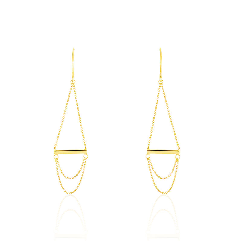 Boucles D'oreilles Or Jaune Chloee Penda - Spannringe Damen | OROVIVO