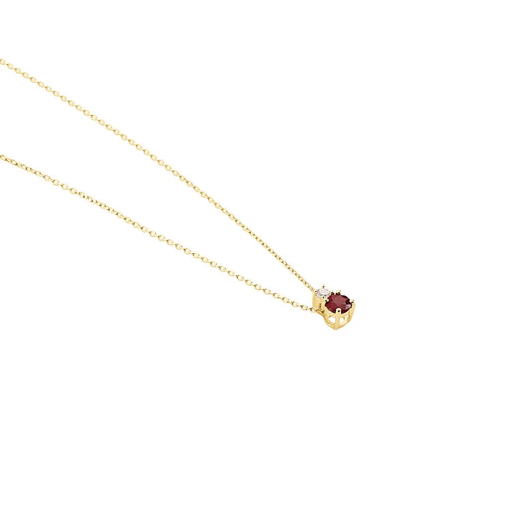 Damen Kette Gold 585 Rubin 0,38ct Elisabeth - Halsketten Damen | OROVIVO