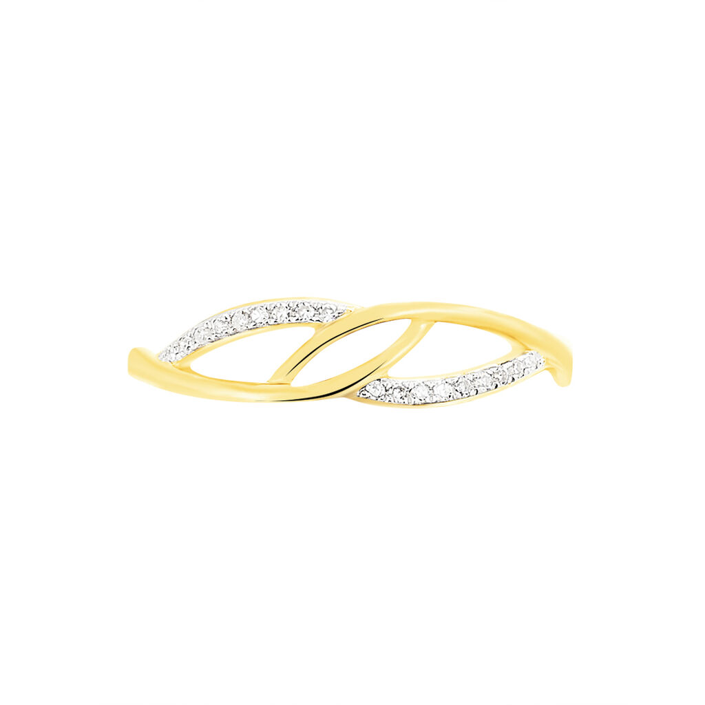 Bague Balentina Or Jaune Diamant - Spannringe Damen | OROVIVO