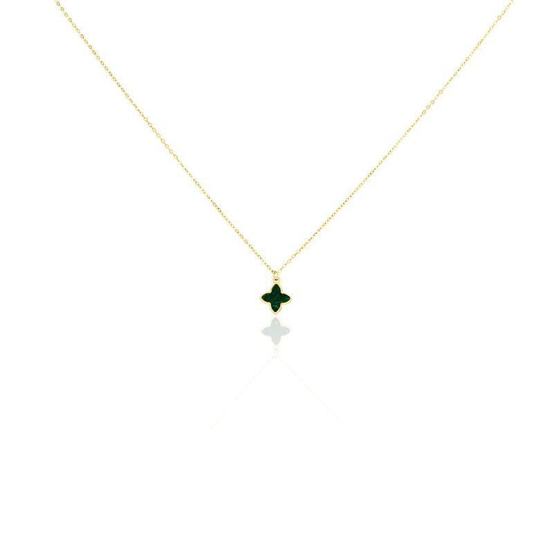 Collier Marvella Or Jaune Malachite - Spannringe Damen | OROVIVO