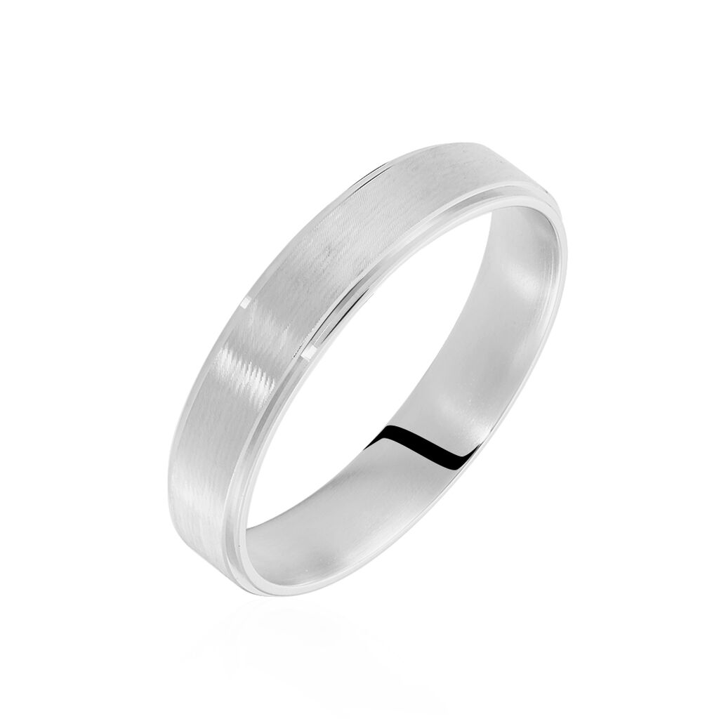 Alliance Sudem Ruban Plat Argent Blanc - Spannringe Familie | OROVIVO