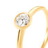 MOANA Damen Ring Gold 585 (14 Karat) Synthetischer Diamant Wei&szlig; 0,25 ct