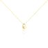 KENA Damen Collier Gold 375 (9 Karat) Diamant Weiß 0,02 ct Tropfen B 0,9 mm