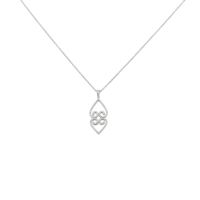 Damen Halskette Silber 925 Zirkonia Herz - Halsketten Damen | OROVIVO