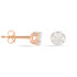 MERULA Damen Ohrstecker Rosegold 375 (9 Karat) Diamant Weiß 0,19 ct