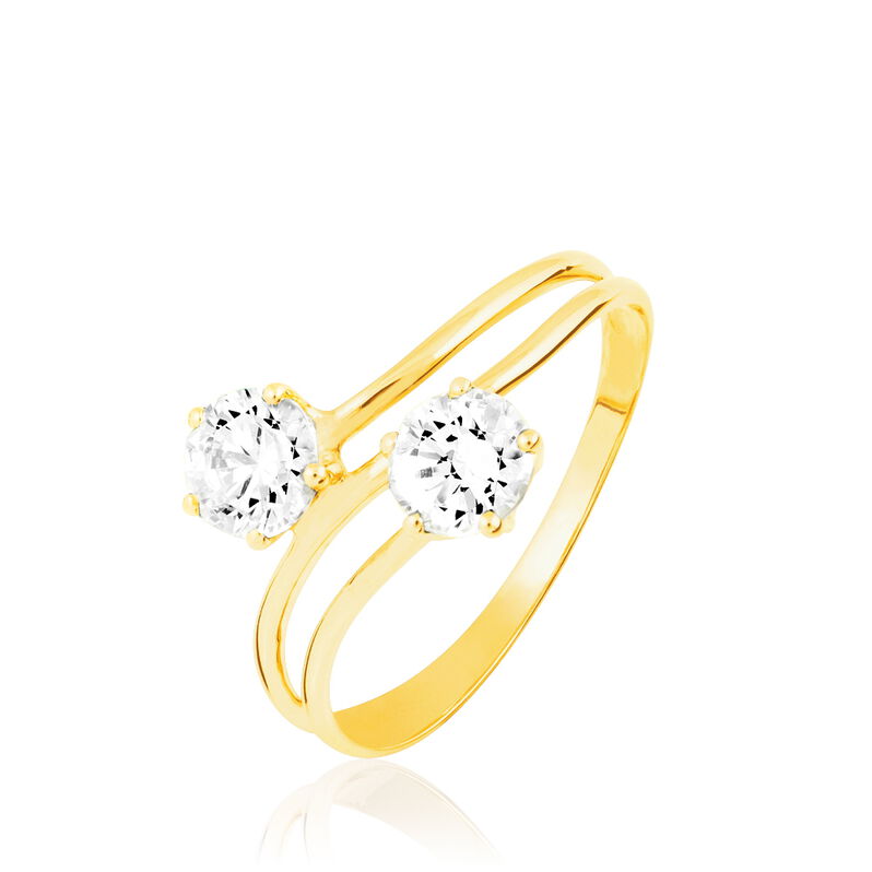 Bague Odete Or Jaune Oxyde De Zirconium - Spannringe Damen | OROVIVO