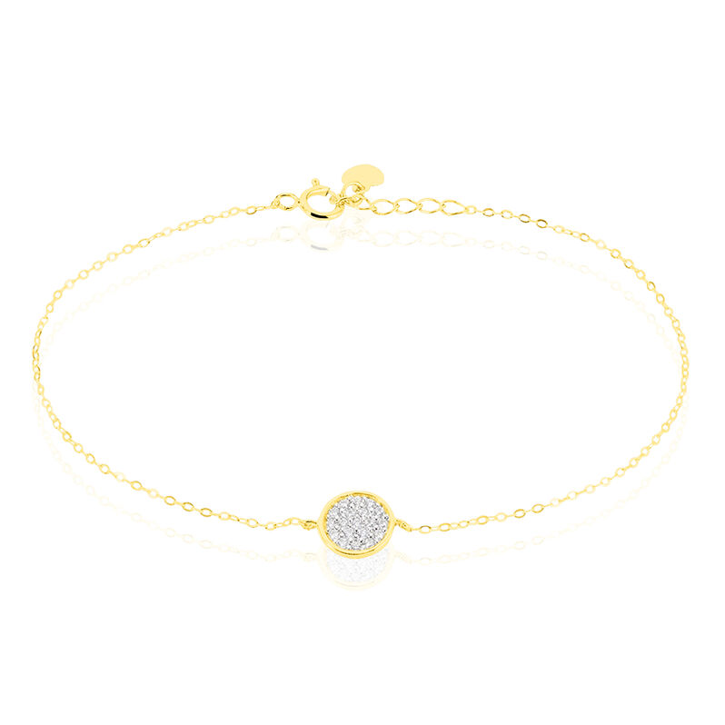 Bracelet Lea Pm Or Jaune Oxyde De Zirconium - Spannringe Damen | OROVIVO