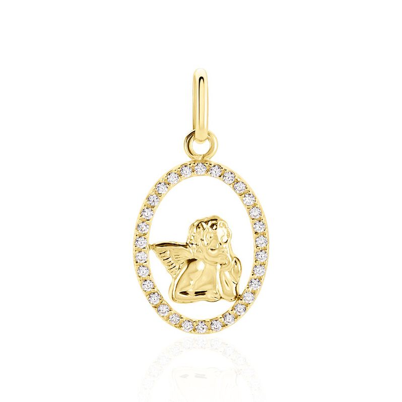 Pendentif Engin Or Jaune Oxyde De Zirconium - Spannringe Damen | OROVIVO