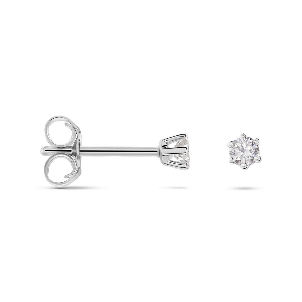 Damen Ohrstecker Weißgold 750 Diamant 0,16ct Monopoli  - Ohrstecker Damen | OROVIVO