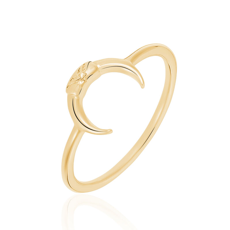 Bague Plaque Or Ginia Corne Ciselee - Spannringe Damen | OROVIVO
