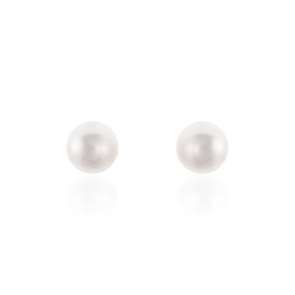 Damen Perlenohrringe Gold 585 Akoyaperlen 7-7,5mm - Ohrstecker Damen | OROVIVO