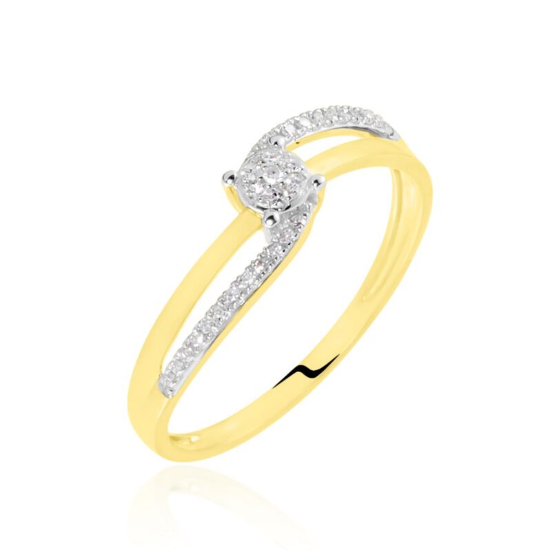 Bague Sillona Or Jaune Diamant - Spannringe Damen | OROVIVO