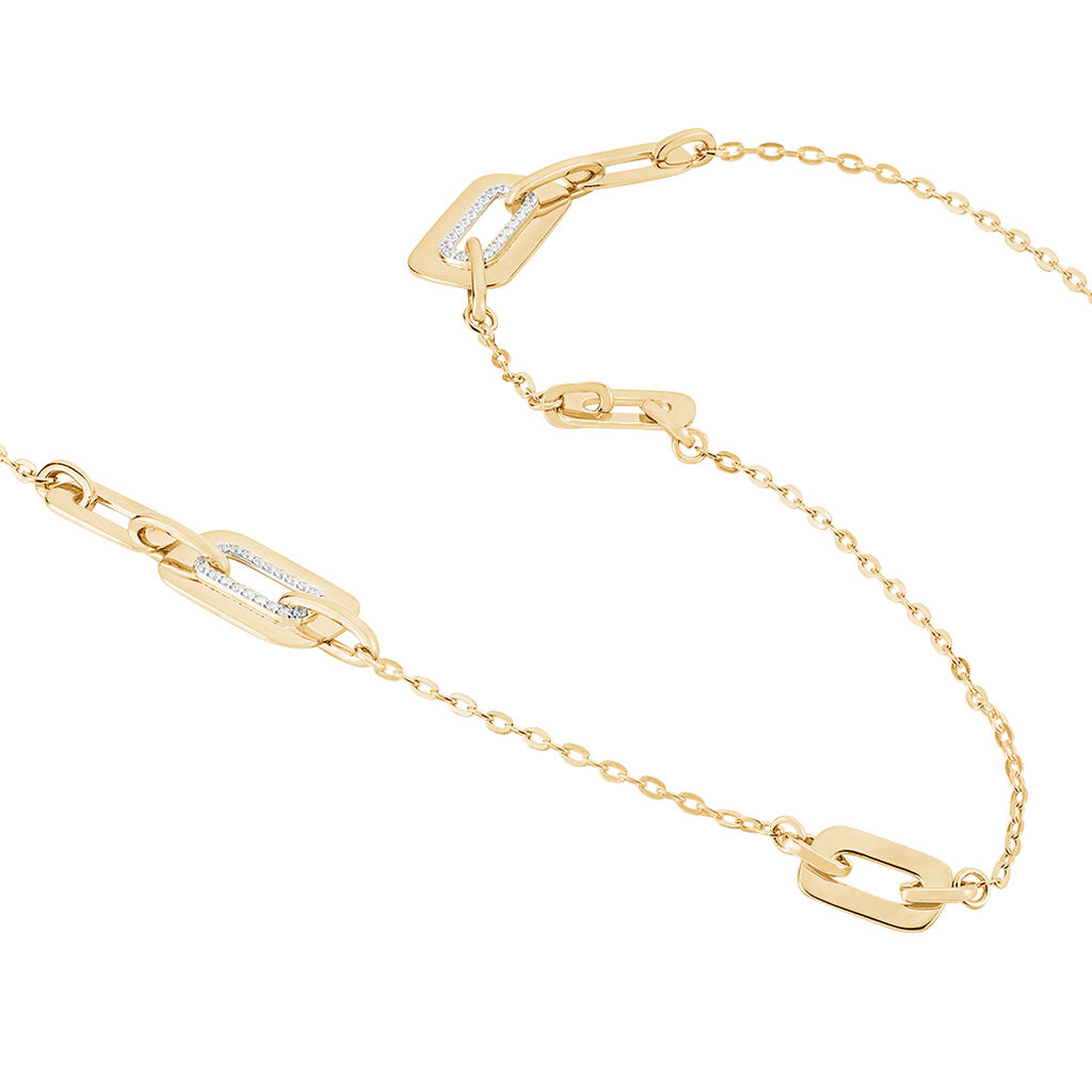 Damen Halskette Messing Gold 750 plattiert - Halsketten Damen | OROVIVO