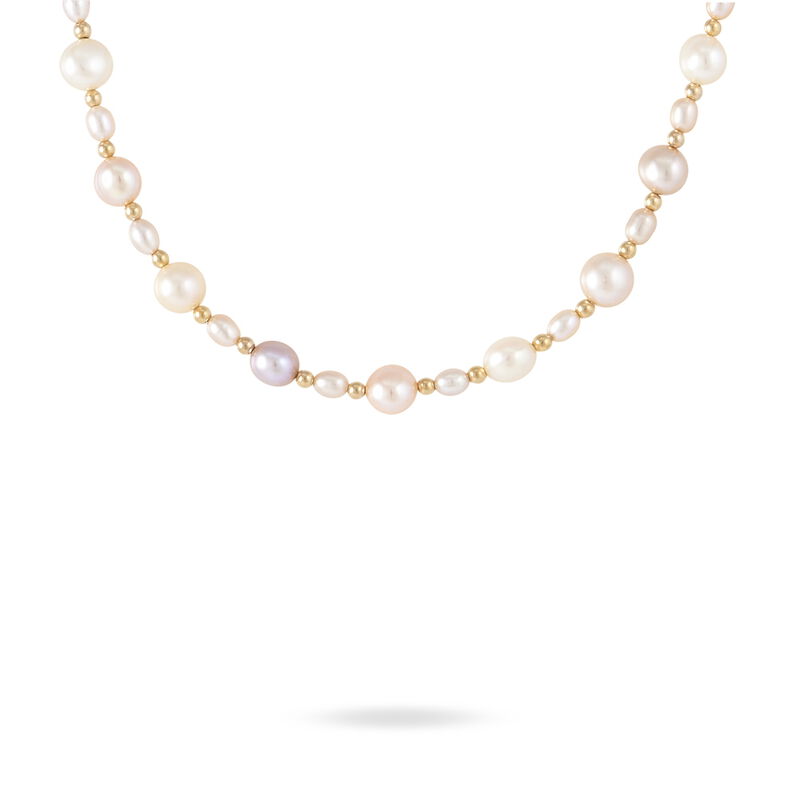 Collier Diamantina Or Jaune Perle De Culture - Spannringe Damen | OROVIVO