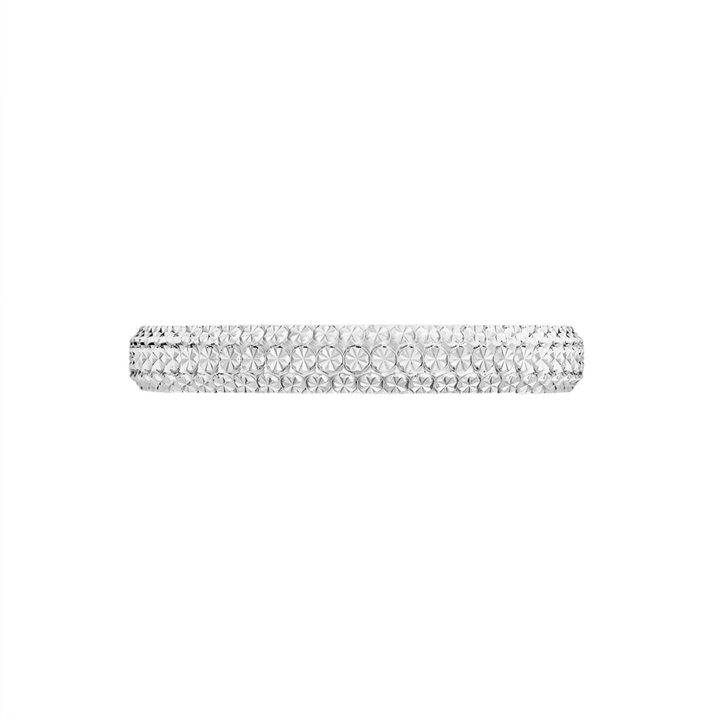 Alliance Multi Facettes Diamantee Or Blanc - Spannringe Unisex | OROVIVO