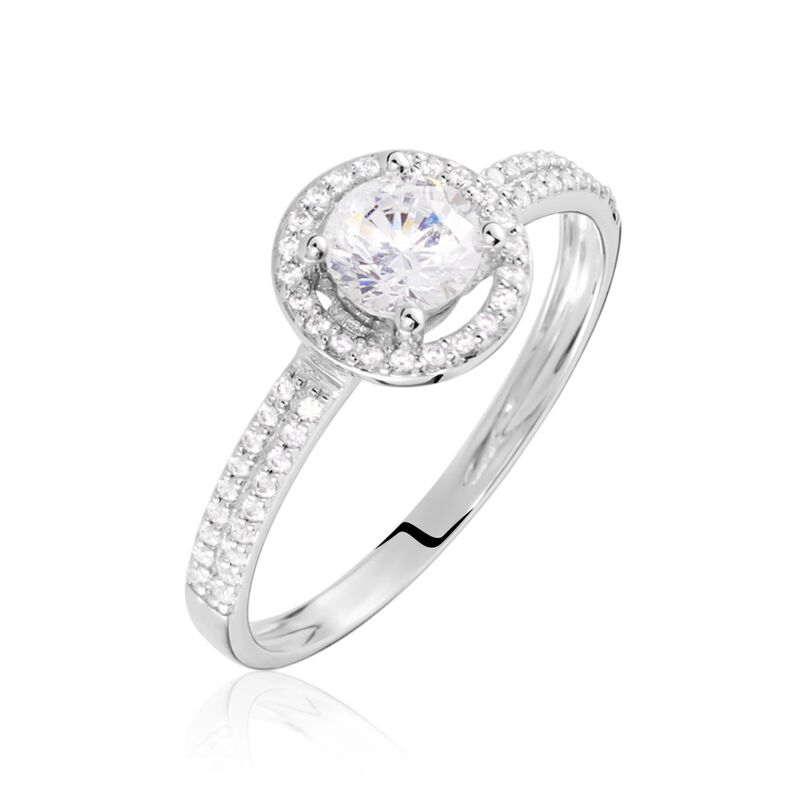 Bague Stelila Or Blanc Oxyde De Zirconium - Spannringe Damen | OROVIVO
