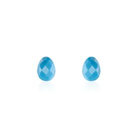 Damen Ohrstecker Silber 925 vergoldet Türkis - Ohrstecker Damen | OROVIVO