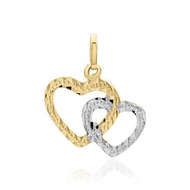 Anhänger Gold 375 Bicolor Herz - Herzanhänger Damen | OROVIVO