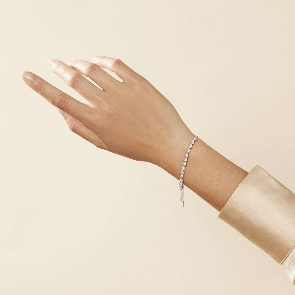 Damen Armband Silber Silber 925 Zirkonia Bracy - Armbänder Damen | OROVIVO