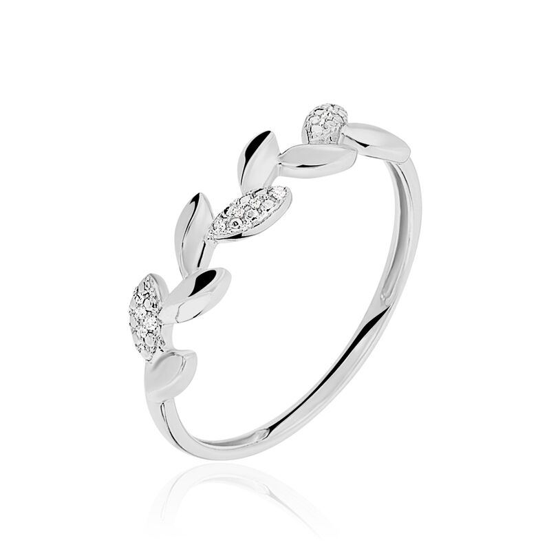Bague Anthea Or Blanc Diamant - Spannringe Damen | OROVIVO
