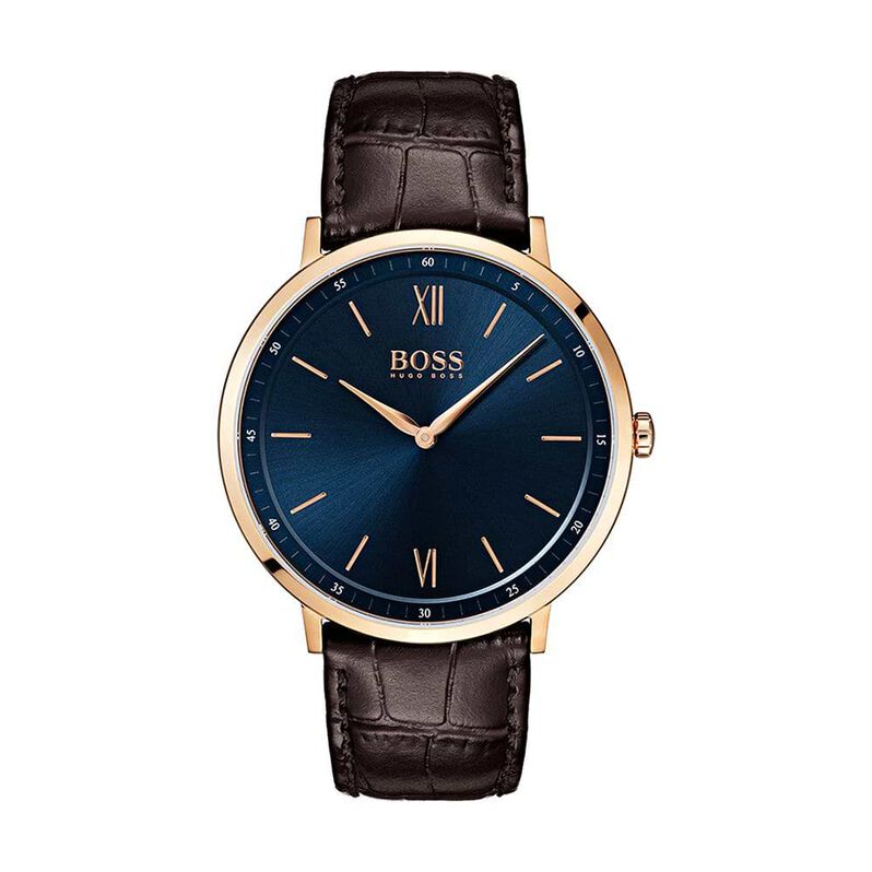 Orologio Uomo Boss Essential quadrante blu 1513661 - Spannringe Herren | OROVIVO