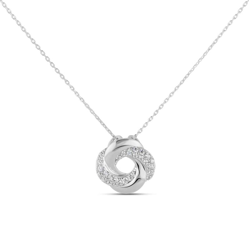Collana Claire Oro Bianco Cubic Zirconia - Spannringe Damen | OROVIVO