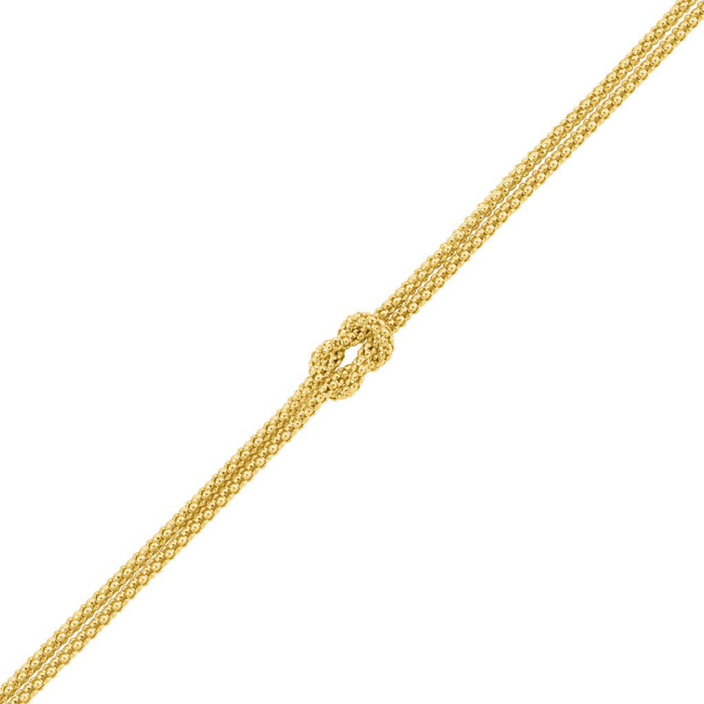 Lysandra Damen Armband Silber vergoldet 925 Knoten B 1,7 mm