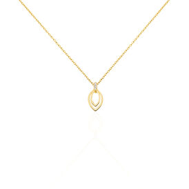 Damen Halskette Silber 925 Vergoldet Diamant - Ketten mit Anhänger Damen | OROVIVO