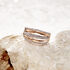 ROSANNA Damen Ring Rosegold 585 (14 Karat) Diamant Wei&szlig; 0,33 ct Barren