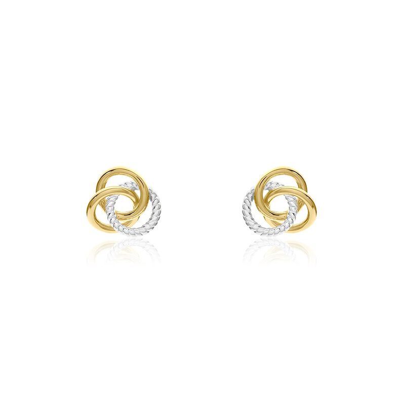 Damen Ohrstecker Messing Gold 750 plattiert - Ohrstecker Damen | OROVIVO