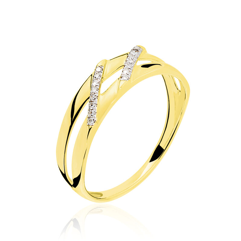 Bague Kelly-ann Or Jaune Diamant - Spannringe Damen | OROVIVO