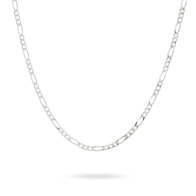 Chaîne Lyndsayae Maille Alternée 1/3 Argent Blanc - Spannringe Herren | OROVIVO