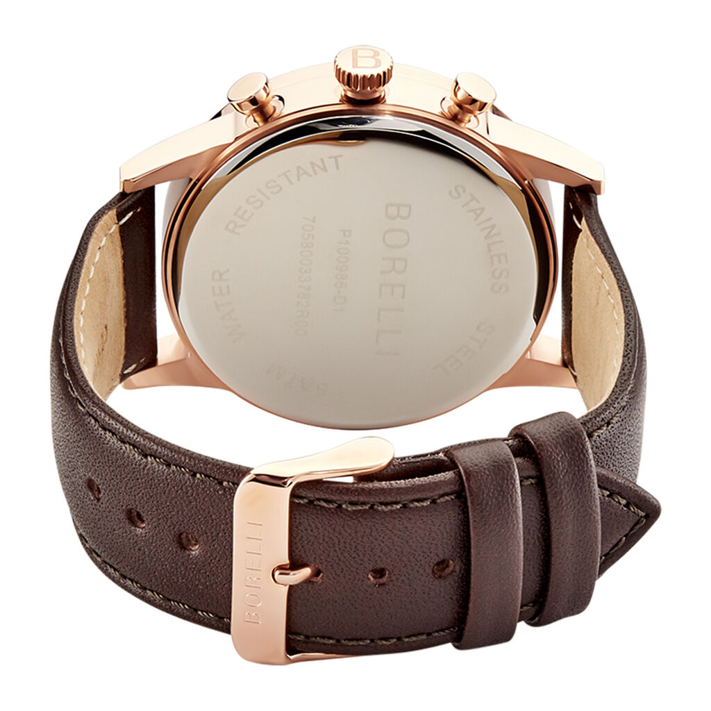 Borelli Herrenuhr Chicago Quarz Chronograph - Armbanduhren Herren | OROVIVO