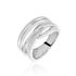 IRA Damen Ring Silber 925 Zirkonia Weiß B 12,25 mm