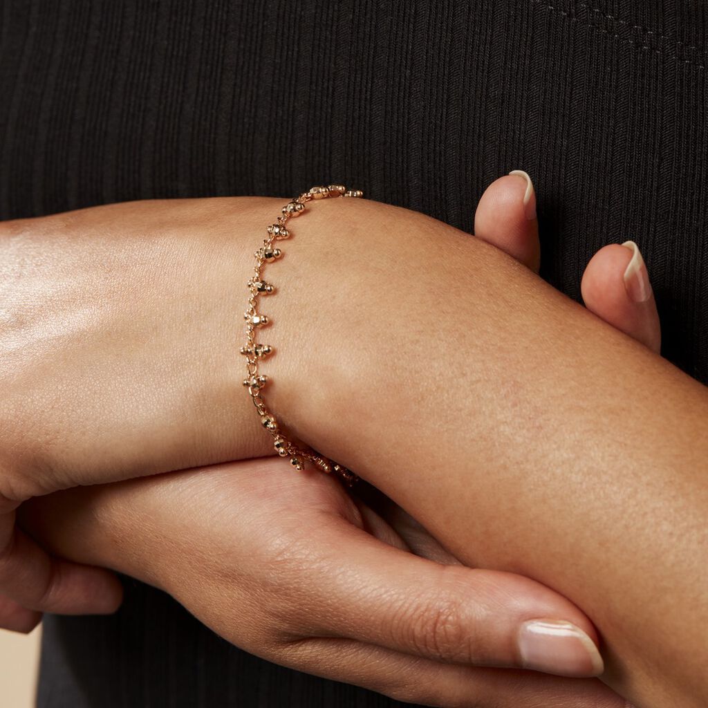 Bracelet Plaque Or Neria Boules - Spannringe Damen | OROVIVO