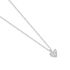 VIRELLE Damen Collier Wei&szlig;gold 585 (14 Karat) Diamant Wei&szlig; 0,01 ct Herz